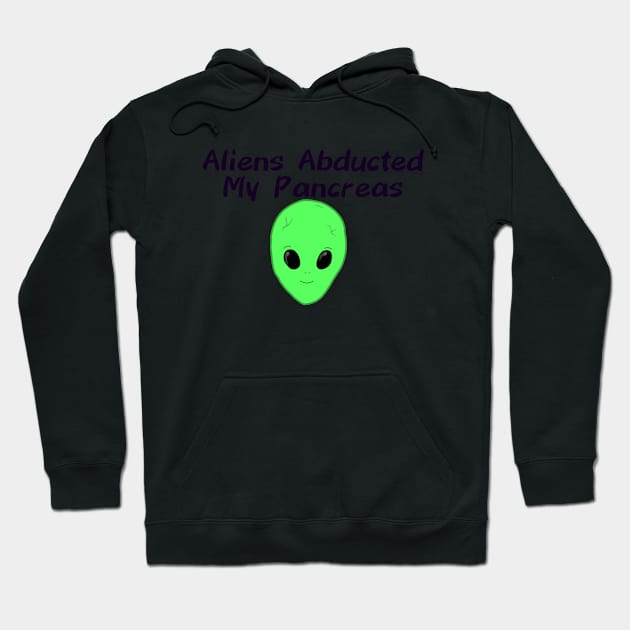 Aliens Abducted My Pancreas Hoodie by CatGirl101